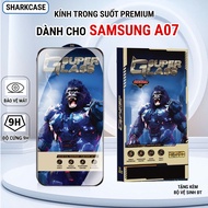Samsung A07 premium transparent tempered glass full screen sharkcase phone screen protector