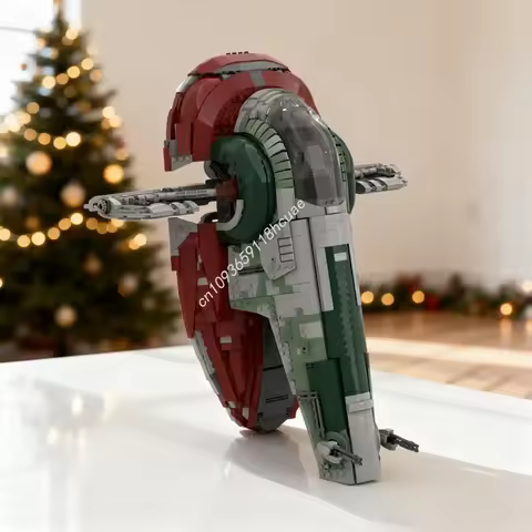 3066pcs MOC Boba Fett S Slave 1 Stud Io File Star Model Christmas Gift Building Toys Blocks DIY Idea