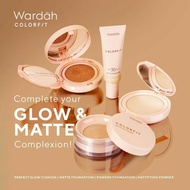 Wardah COLORFIT SERIES/ MATTE FOUNDATION/VELVET POWDER FOUNDATION/PERFECT GLOW CUSHION/MATIFYING POW