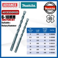 Makita SDS Plus Shank Drill Bit | 6MM - 10MM | Concrete &amp; Masonry Wall Drilling