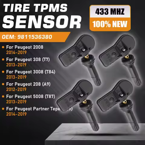 TPMS For Peugeot 2008 Peugeot Partner Tepee 2014-2019 Peugeot 3008 308 5008 2013-2019 Peugeot 208 20