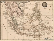 Peta Kuno Indonesia Nusantara 1825 Eastern