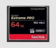 SanDisk Extreme PRO 64GB CompactFlash 記憶卡
