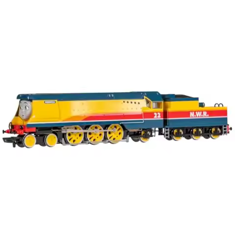 Trains - Thomas Friends Rebecca Locomotive - HO Scale - for model railroading - die-cast metal - blu