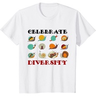 Premium Distro Children's T-Shirt Celebrate Diversity Cottagecore Types of Snail T-Shirt