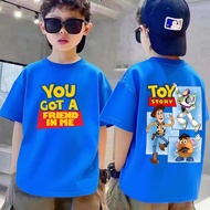 Coolbo Anime Character American-style Buzz Lightyear Printed Children's Short-sleeved T-shirt Kids T