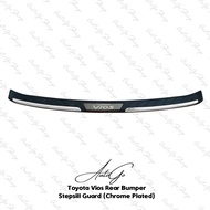Toyota Vios 2019-2021 Rear Bumper Stepsill Guard (Chrome Plated)