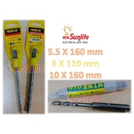 Hammer Drill Bits / Concrete / Masonry Drill Bits/ For Rotary Hammer / 5.5mm/6mm/10.0mm x 16.0mm