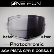 Pista Helmet Visor Helmet Glasses Lens Full Face Shield Photochromatic For AGV Pista GP RR Corsa R GPR Race 3 Base Accessories