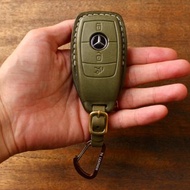 茶皮 Benz 賓士汽車鑰匙皮套 C300 E400 CLS A250 【 客製化】