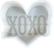 Heart Valentine’s Day XO XO Freshie Silicone Mold Love | 3.5x4” for Scented Aroma Beads Car Candle, 
