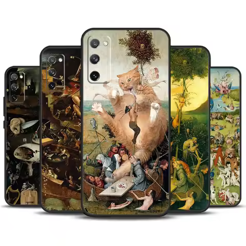Hieronymus Bosch Art Painting Funda For Samsung Galaxy S23 Ultra S22 Plus S20 S21 FE S8 S9 S10 Note 