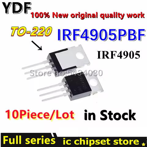 (10pcs) 100% New IRF4905 IRF4905P TO220 IRF4905PBF TO-220 IC Chip