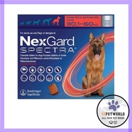 Nexgard Spectra for Extra Large Dogs 30.1 to 60 Kg (Red) 3 Chews (Expiry- Feb-25)