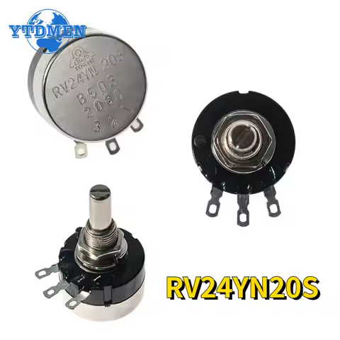 1PCS RV24YN20S Potentiometer 1K 2K 5K 10K100K 500K 100 500 Ohm RV24YN20 Potentiometers B101 B103 B10