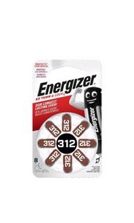 Energizer 勁量 AZ312 PR41 助聽器 1.45V 電池 電芯 8粒 卡裝