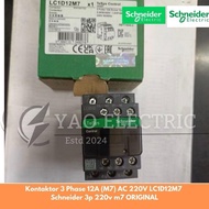 Schneider Contactor 3 Phase 12A M7 AC 220V LC1D12M7 Teys Control 3p 220v m7