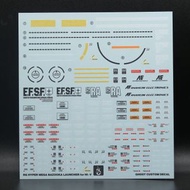 請睇info：RG Hi Nu Hi v Gundam mega bazooka launcher neon decal Hiｖ高達 專用 米加粒子炮 螢光水貼