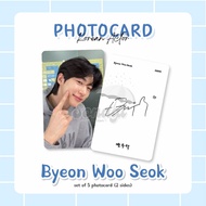 [5PCS] BYEON WOO SEOK SET PHOTOCARD BWS UNOFF ACTOR KOREA KDRAMA LOVELY RUNNER Vol.1