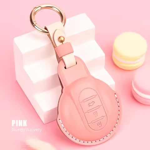 Leather Car Key Case for cooper mini f54 f55 f56 f60 key case