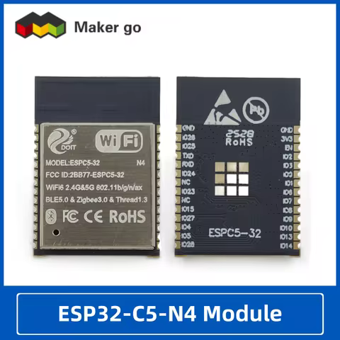 ESP32-C5-N4 Module ESP32C5 WiFi 6 Development Board Dual-Band 2.4G 5G Support ESP32 Module for IoT P