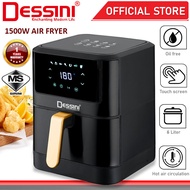 DESSINI ITALY 6L Electric Air Fryer Convection Oven Toaster Timer Oil Free Roaster Breakfast Machine