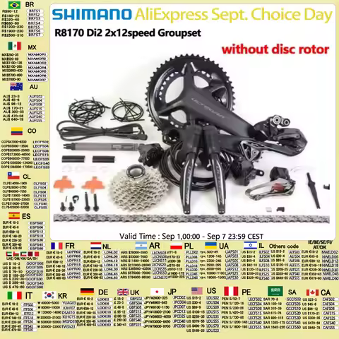 Shimano R8170 Di2 2x12s Groupset ULTEGRA R8100 Crankset 11-30T 11-34T Cassette FD RD R8150 Derailleu
