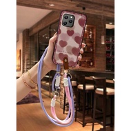 Diagonal Crossbody Phone Case For Blackview BV5300/Pro/Plus/Oscal S70/Pro Lanyard Back Cover Silicon