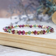 日常生活 黃銅手鍊 石榴石/施華洛世奇水晶/七夕 禮物 客製化