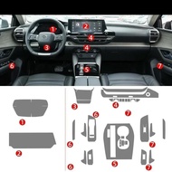 Tpu Transparent Film for Citroen C5X C5 X Car Interior Sticker Center Console Gear Navigation Dashbo