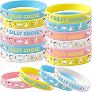 24 PCS Silly Goose Party Favors Funny Silly Goose Wristbands Silicone Bracelets Silly Goose Birthday