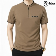 Men's Shanghai Collar T-Shirt with Cool Polet Pocket - T-Shirt ShanghaiPOLO with Chest Pocket, Premi