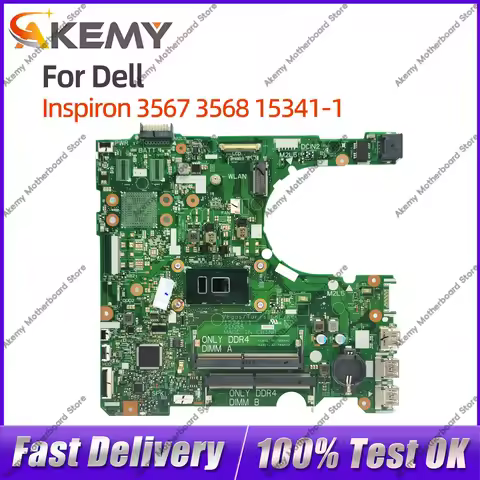 For DELL Inspiron 3567 3568 15341-1 Notebook Motherboard CN-0RY2Y1 0D71DF 0DKK57 I3 I5 I7-7th Gen CP