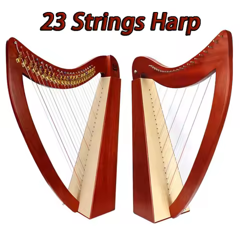 23 Strings Harp Wood Half Tone System Harps Professional Adult Performance Harp Half Tone Board Key 