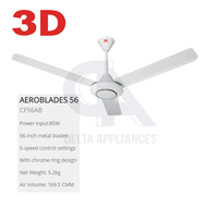 3D CF56AB Aeroblades 56" Ceiling Fan