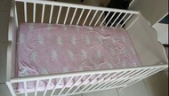 ikea嬰兒床 獨立筒床墊 蚊帳 嬰兒床被心