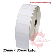35mm x 25mm x 2000s Barcode Sticker