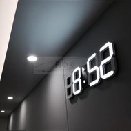 🔥免運🔥(大款) LED數字時鐘 立體電子時鐘 可壁掛 科技電子鐘 數字鐘 電子鬧鐘 掛鐘 萬年曆 3D時鐘