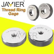 JAVIER 2A Unified thread ring gauge set Fine Screw Gage tools UN/UNC/UNF/UNS1/4 5/16 3/8 7/16 1/2 9/