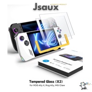 Jsaux Tempered Glass For Rog Ally X MSI Claw A1M 1 Box With 2 Pads.