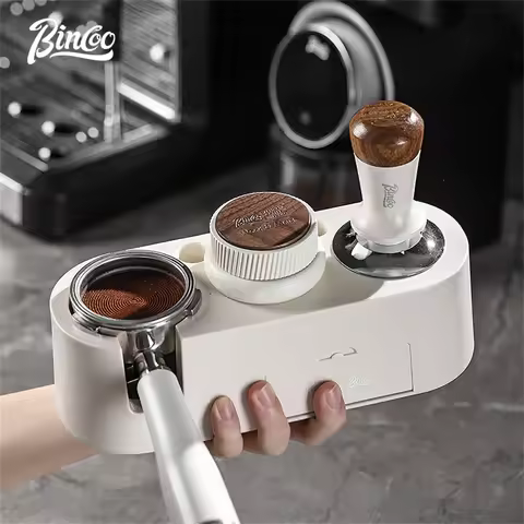 Bincoo Multifunction Espresso Tamper Station Set Adjustable Height Distributor Organizer Fit 51/53/5