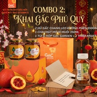 Combo of 2 PHU QUI EXPENSIVE - Gift box of 2 jars of gac passion fruit concentrated rock sugar Gac G