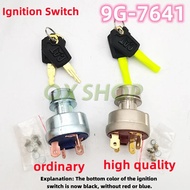 สวิตช์จุดระเบิด 9G7641 3E0156 7N0718 สำหรับรถขุด Caterpillar 9G-7641 คุณภาพสูง พร้อมกุญแจ 5P8500 และ