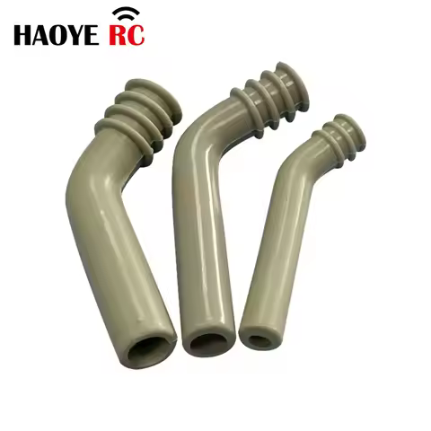 Haoye Engine Exhaust Pipe Silicone End Deflector Exhaust Extension For Nitro RC Model Car HSP Himoto