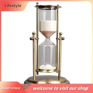 [Lifestyle] New 30 Min Rotating Crown Hourglass Timer Advanced Metal Desktop Glass Quicksand
