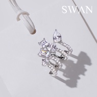 SWAN - Hollywood Glam Master Cuff ต่างหูเอียคัฟแท้ ฝังเพชรคิวบิวเซอร์โคเนียหลากหลายเสริมเสน่ห์ ชวนมอ