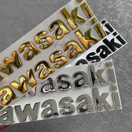 KAWASAKI Motorcycle 3D Sticker Kawasaki Emblem Logo Sticker Motor Brand 3D Styling 3M Tape Sticker