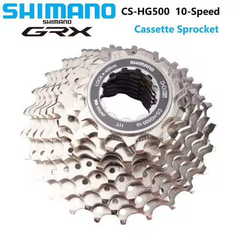 SHIMANO HG500 10-Speed Cassette Sprocket CS-HG500-10 Freewheel GRX Series HYPERGLIDE Bicycle Accesso