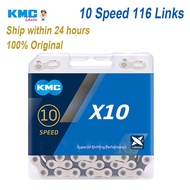 100% Original KMC MTB Chain 10 Speed ​​116 Links 10V Bicycle Chains 10s Road Bike Current For Shiman