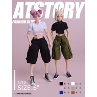 [Trendy Toy Story] 1/12 Machine Girl Short-Sleeved T-Shirt Overalls Pants Snail Shell Water Wolf Gir